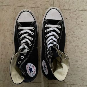 Black Converse All Star hi top sneakers